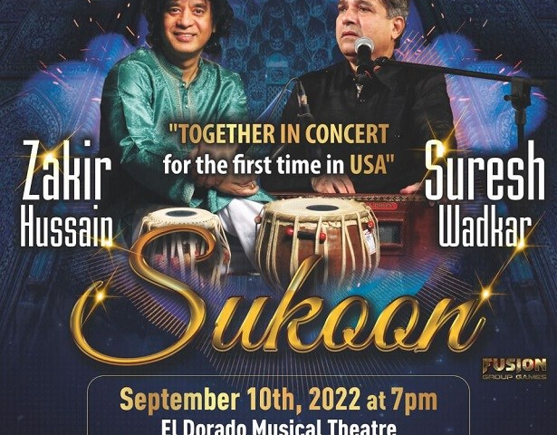 Sukoon With Padma Bhushan Zakir Hussain and Padmashri Suresh Wadkar Live Los Angeles