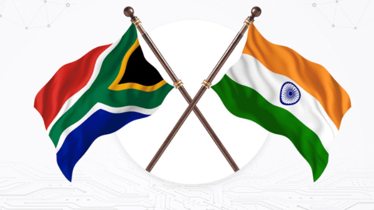 south africa india flag