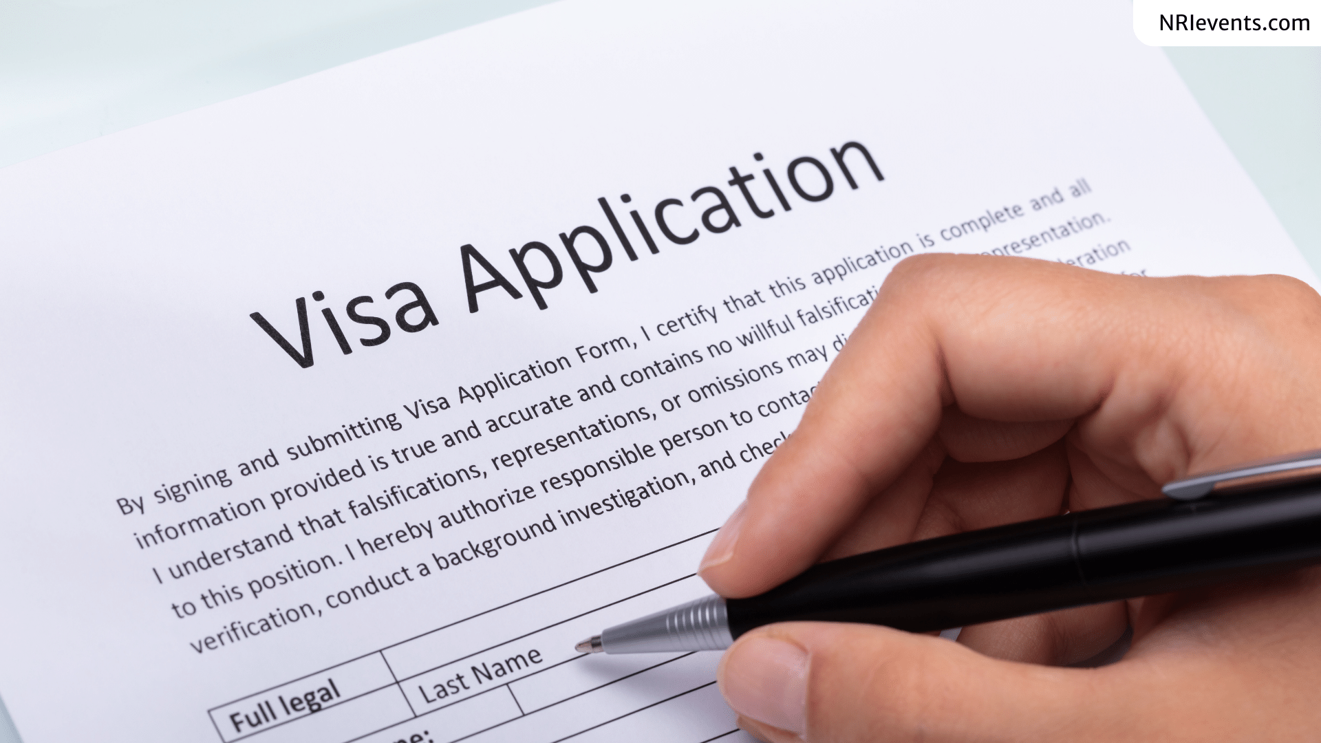 visa application for immigration