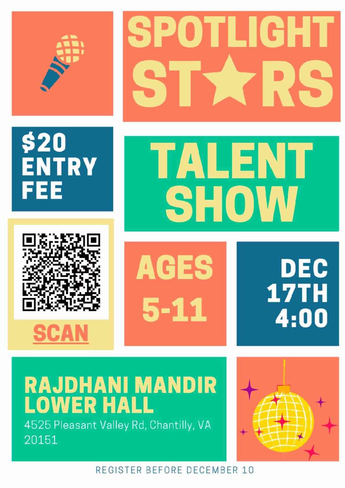 Talent Show – Boost your child’s self-confidence and showcase their unique talents 
