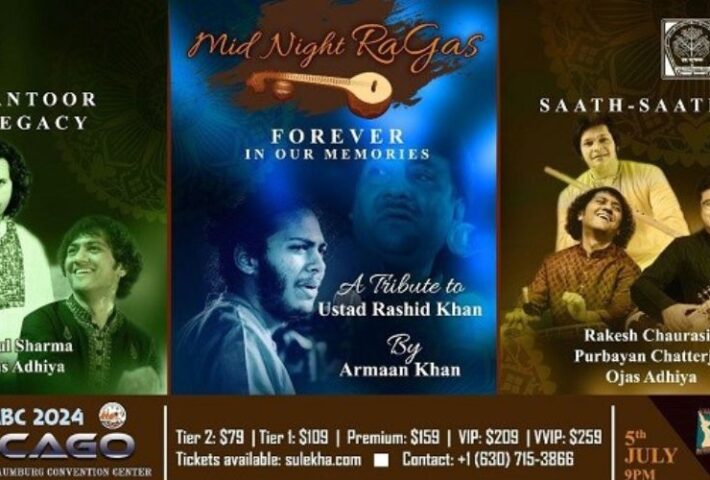 Midnight Ragas – Three Indian classical music concerts in one show