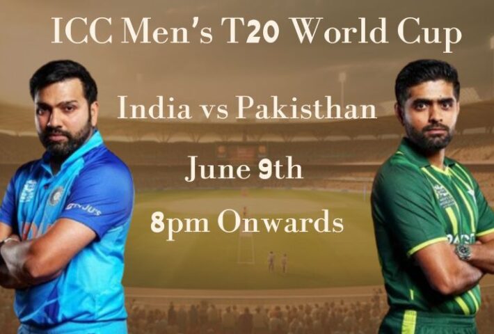 ICC Men’s T20 World Cup India vs Pakistan June 9-2024