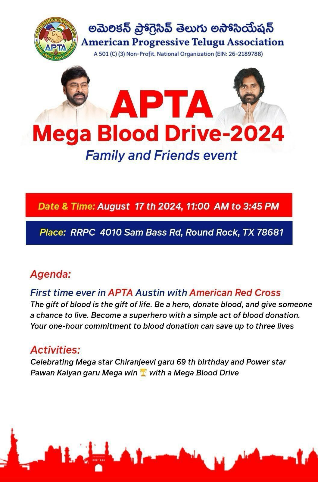 APTA Mega Blood Drive 2024