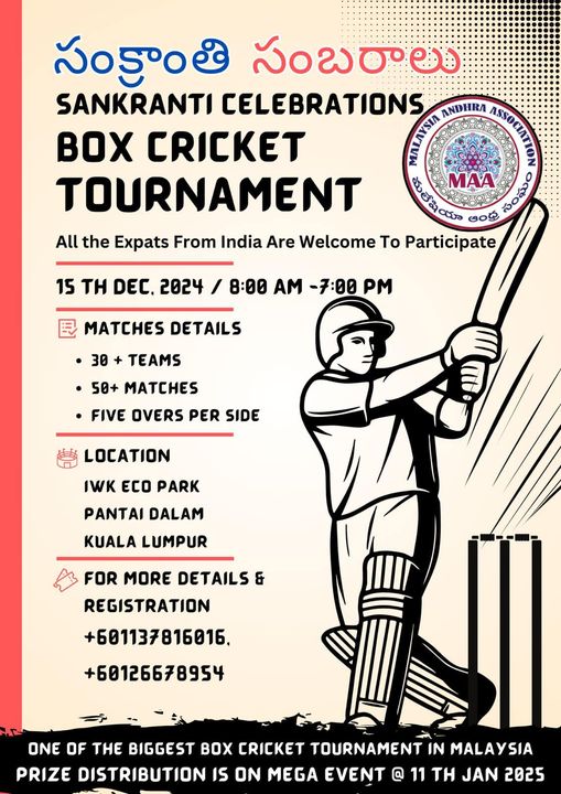 Select Malaysia Andhra Association Sankranti Celebrations Box Tournament Malaysia Andhra Association Sankranti Celebrations Box Tournament