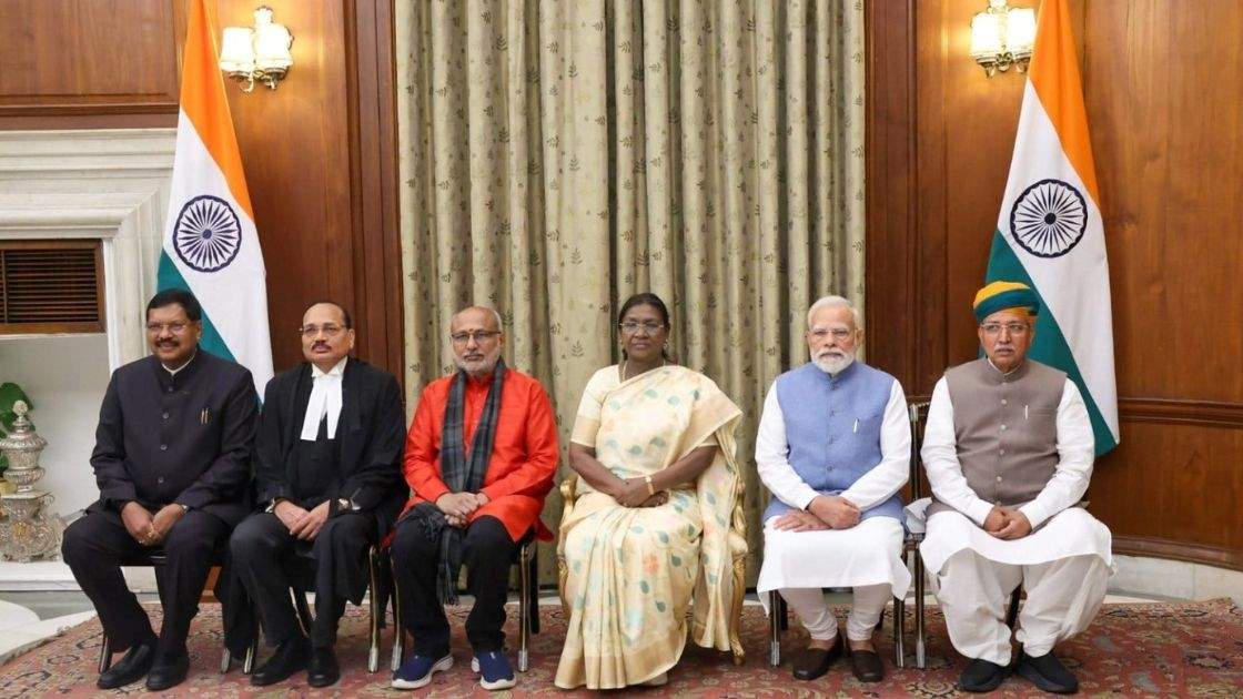 President Droupadi Murmu, Prime Minister Narendra Modi Attend Oath-Taking of Chief Justice Surya Kant